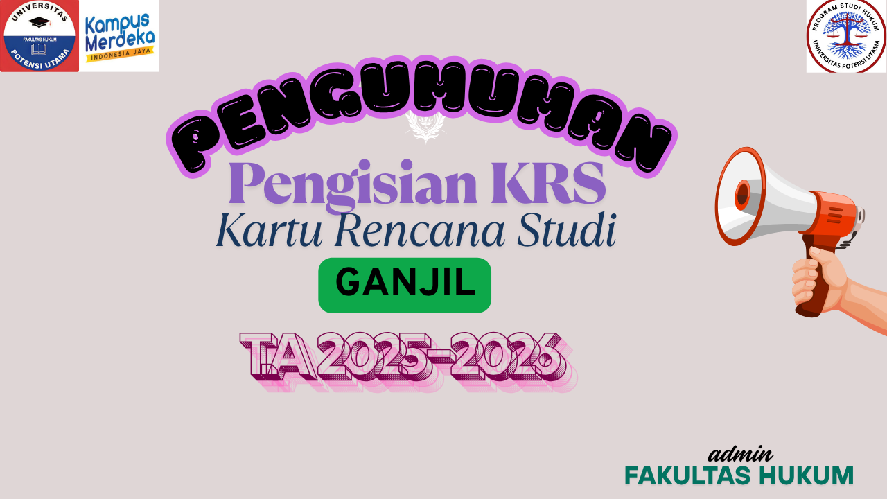 Pengisisan KRS Ganjil TA 2025-2026
